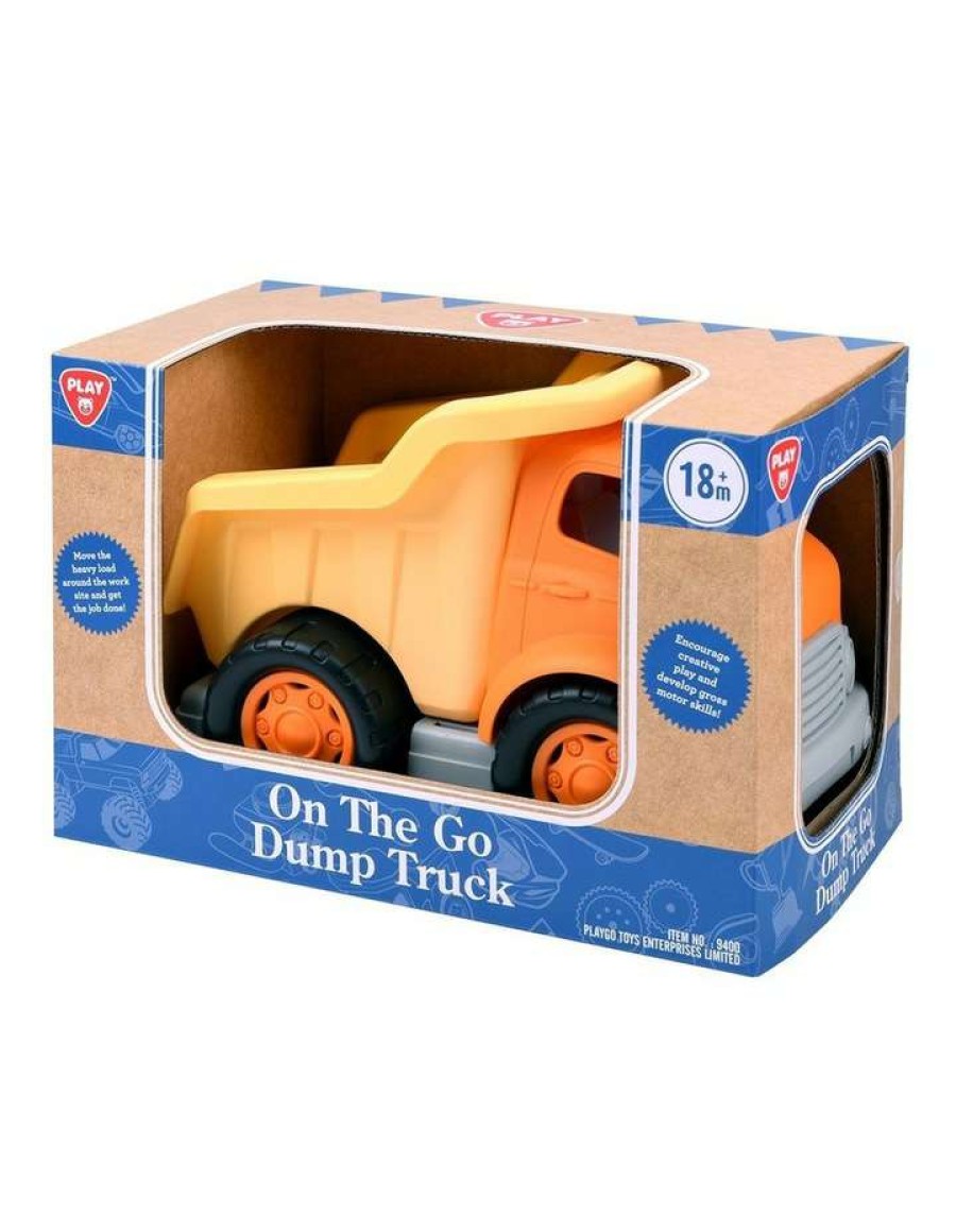 Vehicles * | Playgo On The Go Dump Truck/ Fire Engine/ City Bin Truck Assorted