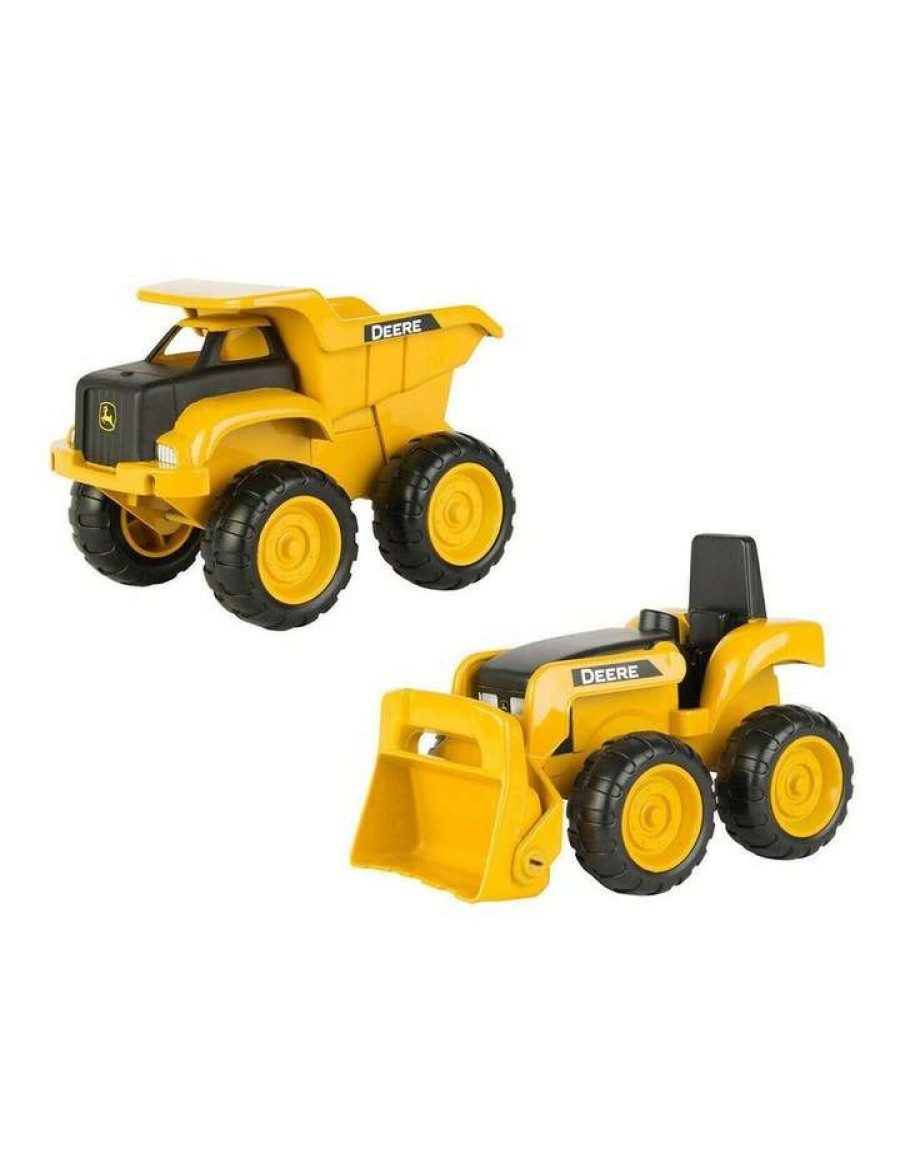 Nursery Toys * | John Deere Sandbox Kids Dump Truck W/ Tractor Loader Play/Toys/ 15Cm 18Months Yellow