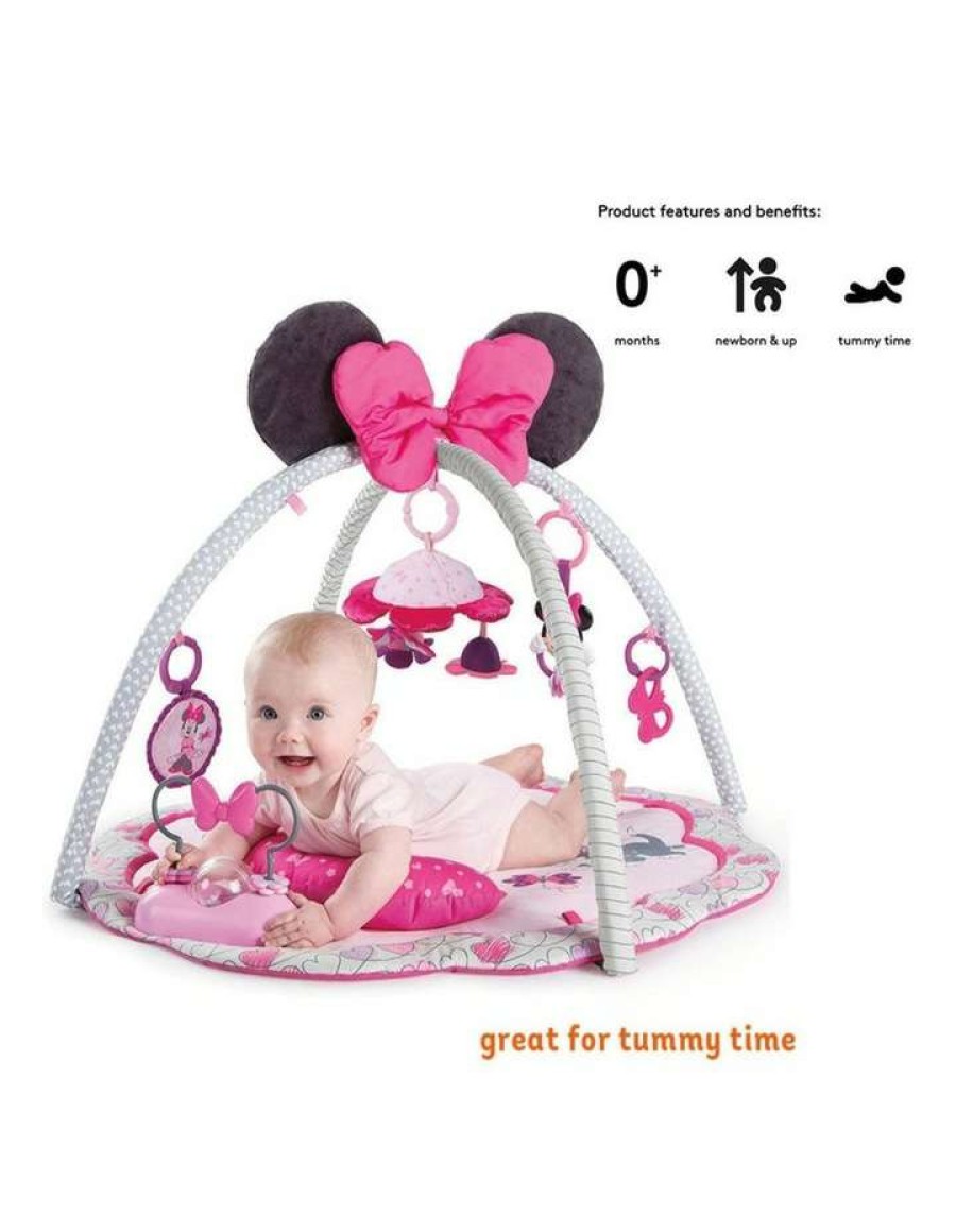 Play & Activity * | Bright Starts Disney Minnie Mouse Garden Fun Activity Gym Toys Baby/Infant/0M