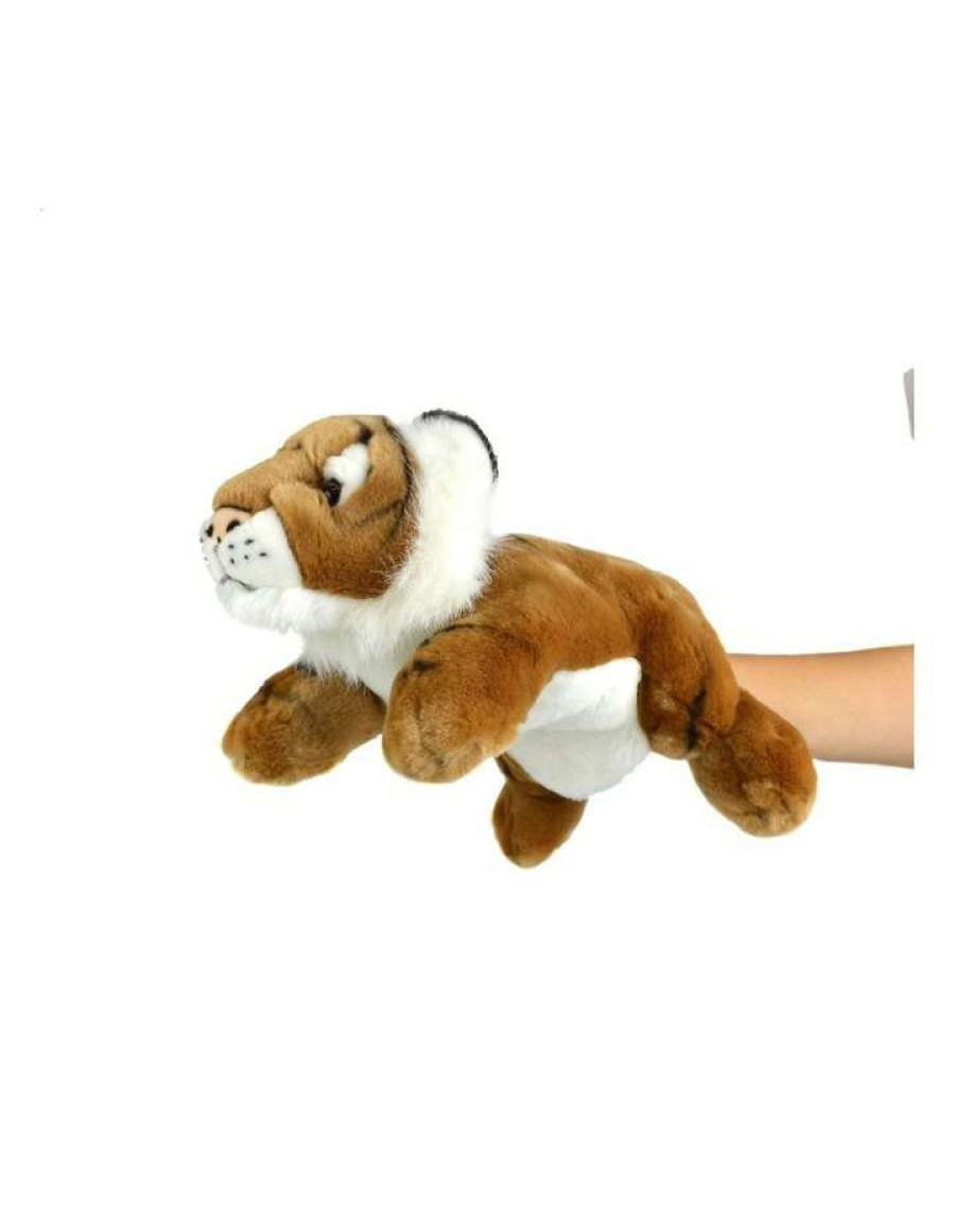 Soft & Plush Toys * | Korimco Tiger Gold Body Puppet 32Cm