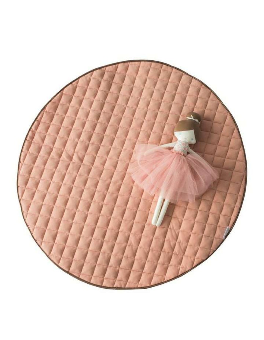 Baby Bouncers & Play Mats * | Cattywampus Quilted Cotton Play Mat Pink