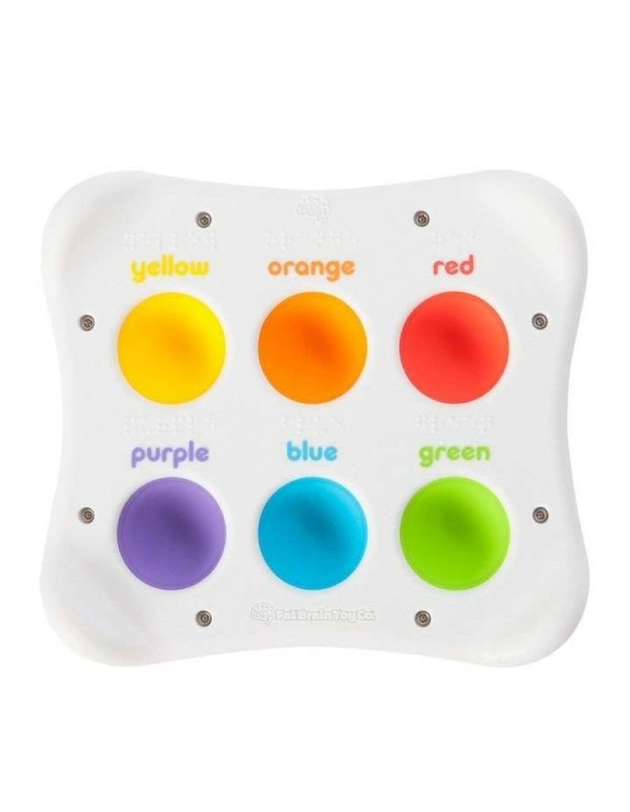 Nursery Toys * | Fat Brain Toy Co. Dimpl Duo 1-4Y Kids/Baby Shape/Colour Pop Silicone Sensory Toy