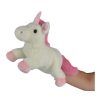 Soft & Plush Toys * | Korimco Unicorn Body Puppet 32Cm White/Pink