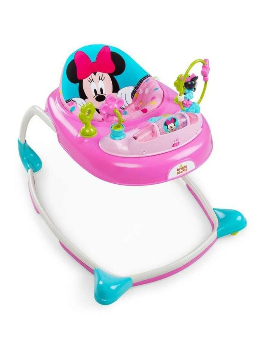 Play & Activity * | Bright Starts Disney Minnie Mouse Walker With Play Toy/Sound/Light For Baby/Toddler