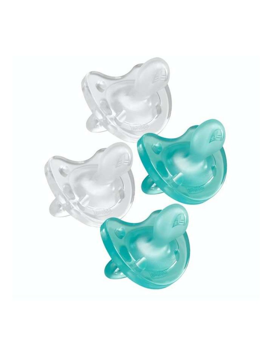 Soft Toys & Rattles * | Chicco Physio Soft Soother 0-6M 2 X 2Pk Boy No Colour