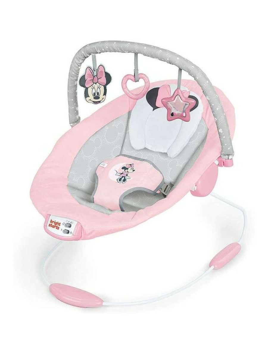 Play & Activity * | Bright Starts Minnie Mouse Rosy Skies Cradling Bouncer Baby/Infant/Girls 0M