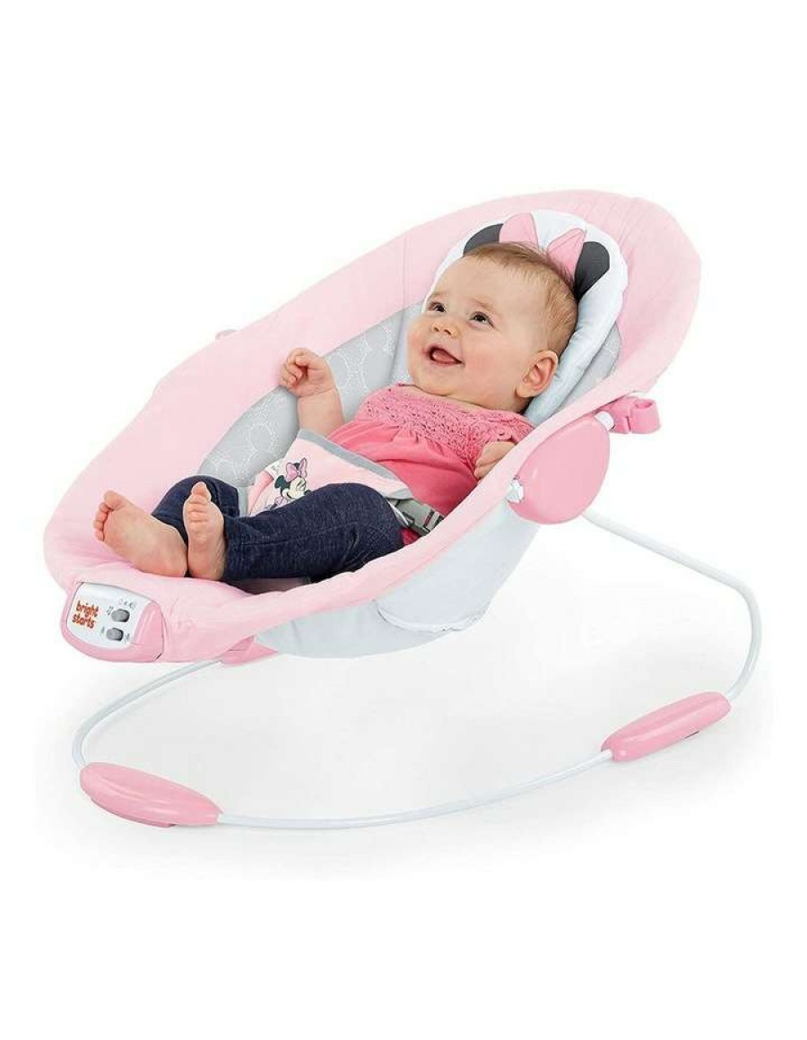 Play & Activity * | Bright Starts Minnie Mouse Rosy Skies Cradling Bouncer Baby/Infant/Girls 0M