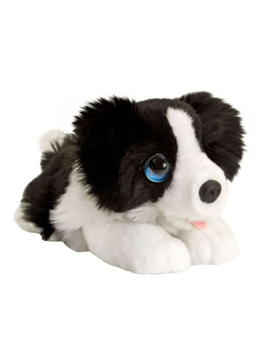 Soft & Plush Toys * | Korimco Cuddle Pup Border Collie 32Cm Plush Toy White/Black