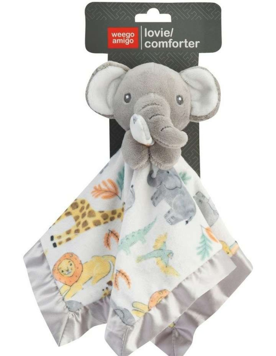 Nursery Gifts * | Weegoamigo Lovie Comforter Ernie Elephant Grey