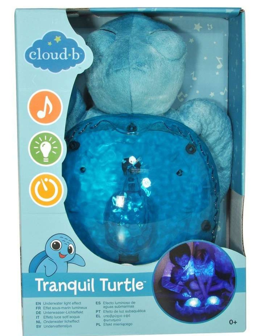 Nursery Gifts * | Cloud B Tranquil Turtle Sound & Night Light Blue