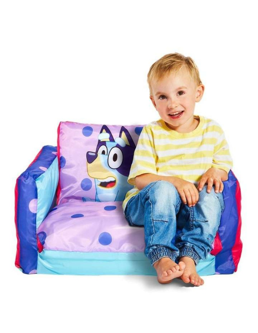 Nursery Toys * | Bluey Inflatable Flip Out Mini Sofa Bed/Chair 68Cm Kids/Toddlers Indoor/Camping