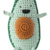 Soft & Plush Toys * | Weegoamigo Crochet Rattle Anthony Avocado Assorted