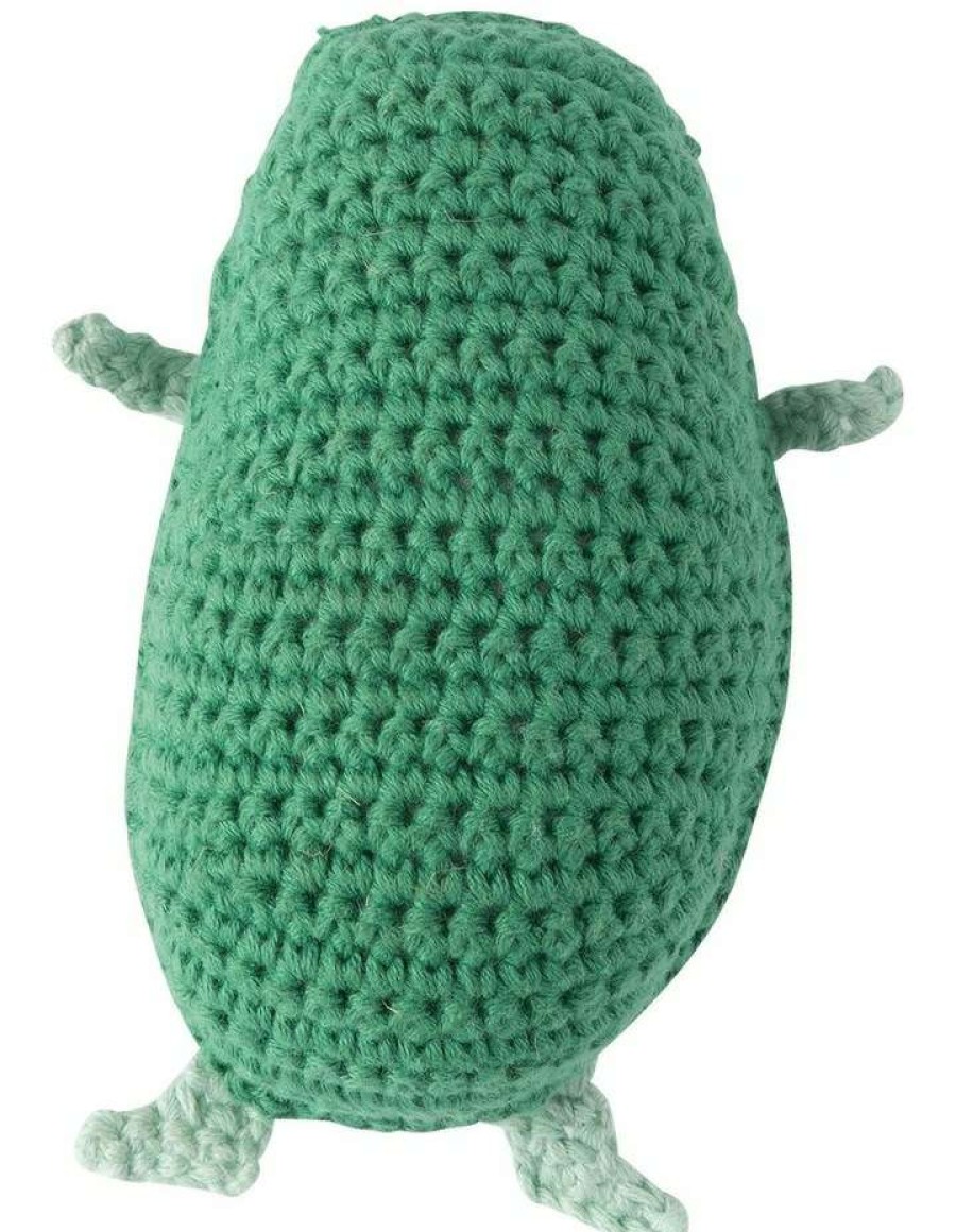 Soft & Plush Toys * | Weegoamigo Crochet Rattle Anthony Avocado Assorted