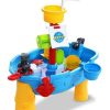 Vehicles * | Keezi Kids Beach Sand And Water Toys Outdoor Table Pirate Ship Childrens Sandpit Blue