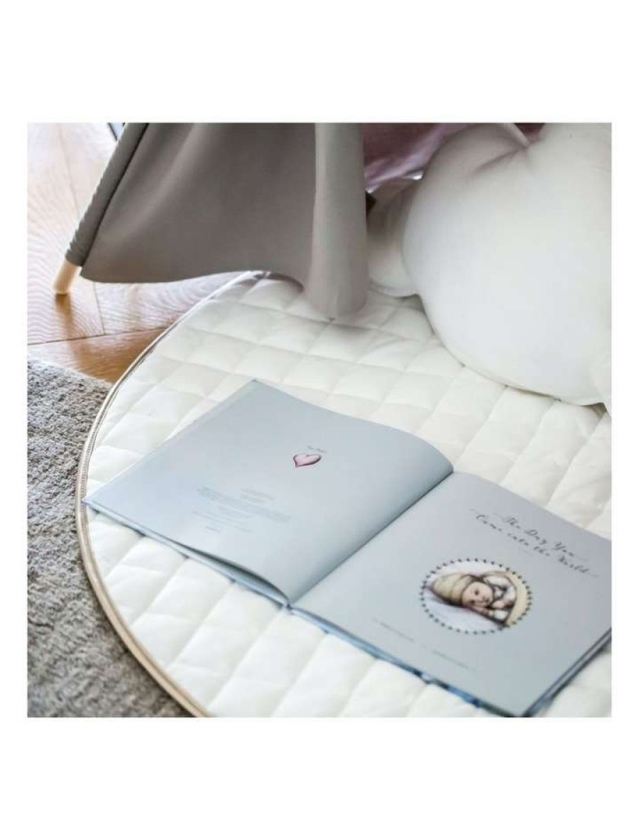 Baby Bouncers & Play Mats * | Cattywampus Quilted Cotton Play Mat Whisper White White Gold