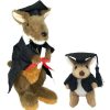 Soft & Plush Toys * | Mig Consolidated Rocky Graduation Kangaroo Soft Toy And Keyring Brown