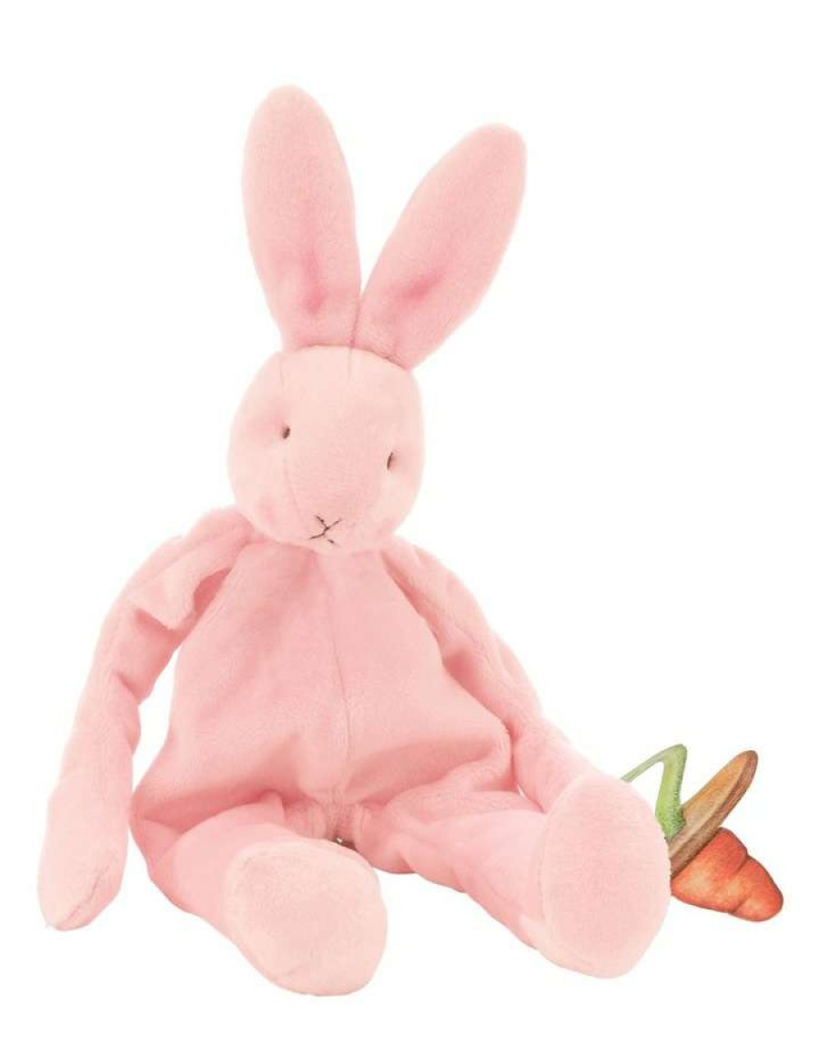 Nursery Gifts * | Bunnies By The Bay Silly Buddy Pale Pacifier Holder Toy Pink