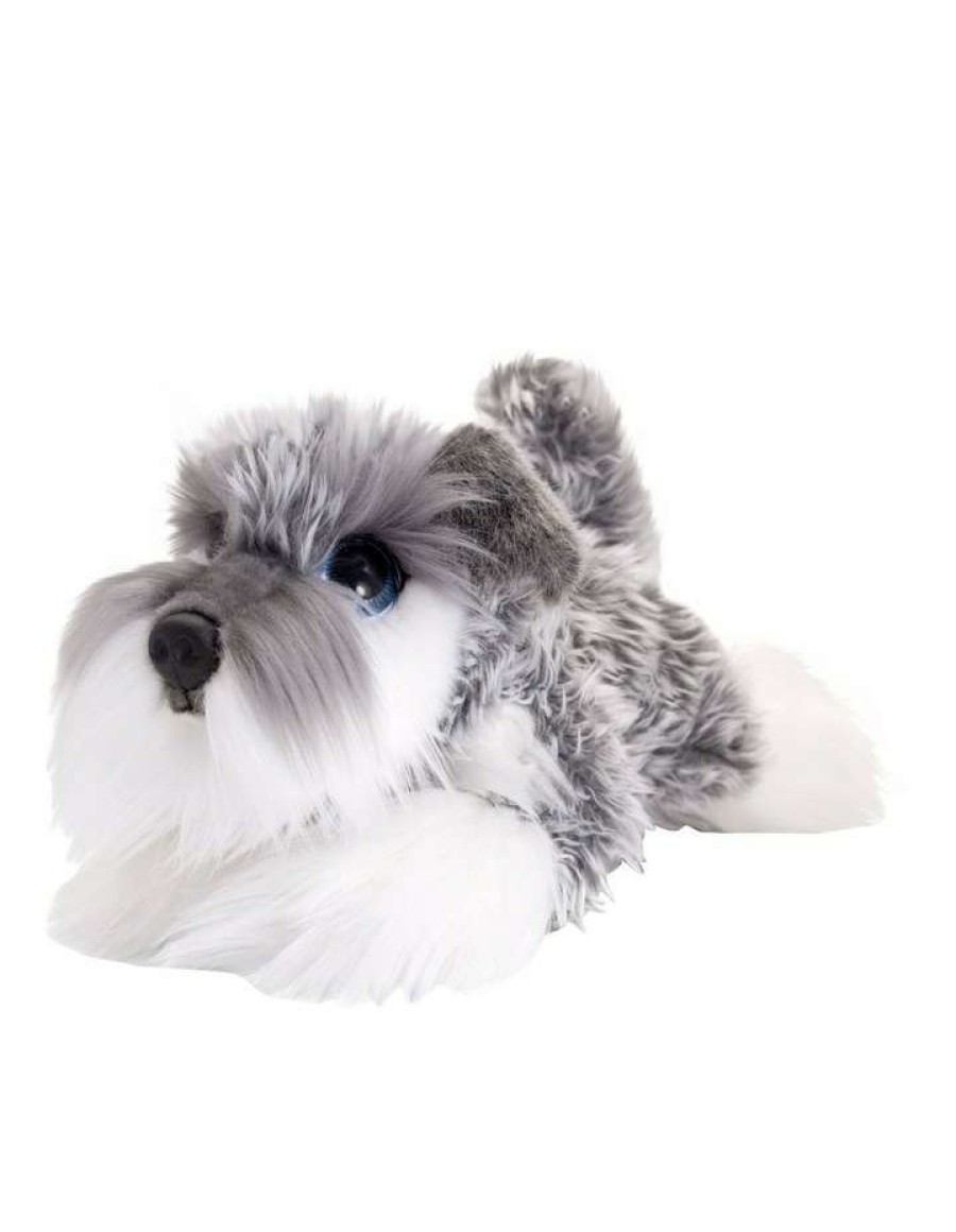 Soft & Plush Toys * | Korimco Cuddle Pup Schnauzer 32Cm Plush Toy Grey