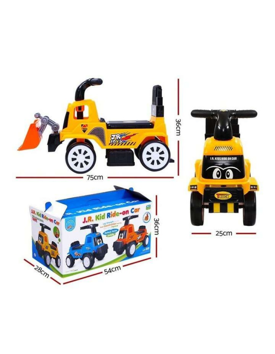 Vehicles * | Keezi Kids Ride On Car Toys Truck Bulldozer Digger Toddler Toy Foot To Floor Yellow