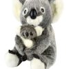 Soft & Plush Toys * | Korimco Koala With Baby Grey