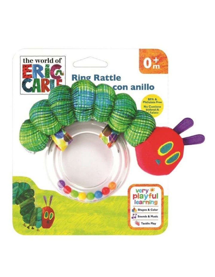 Nursery Toys * | Very Hungry Caterpillar Caterpillar Ring Rattle Assorted