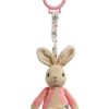 Nursery Gifts * | Beatrix Potter Jiggle Attachable Retractable Baby Soft Toy Pink