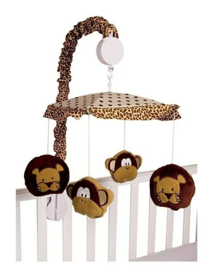 Soft Toys & Rattles * | Babyhood Amani Bebe Cot Mobile Wild Things Assorted