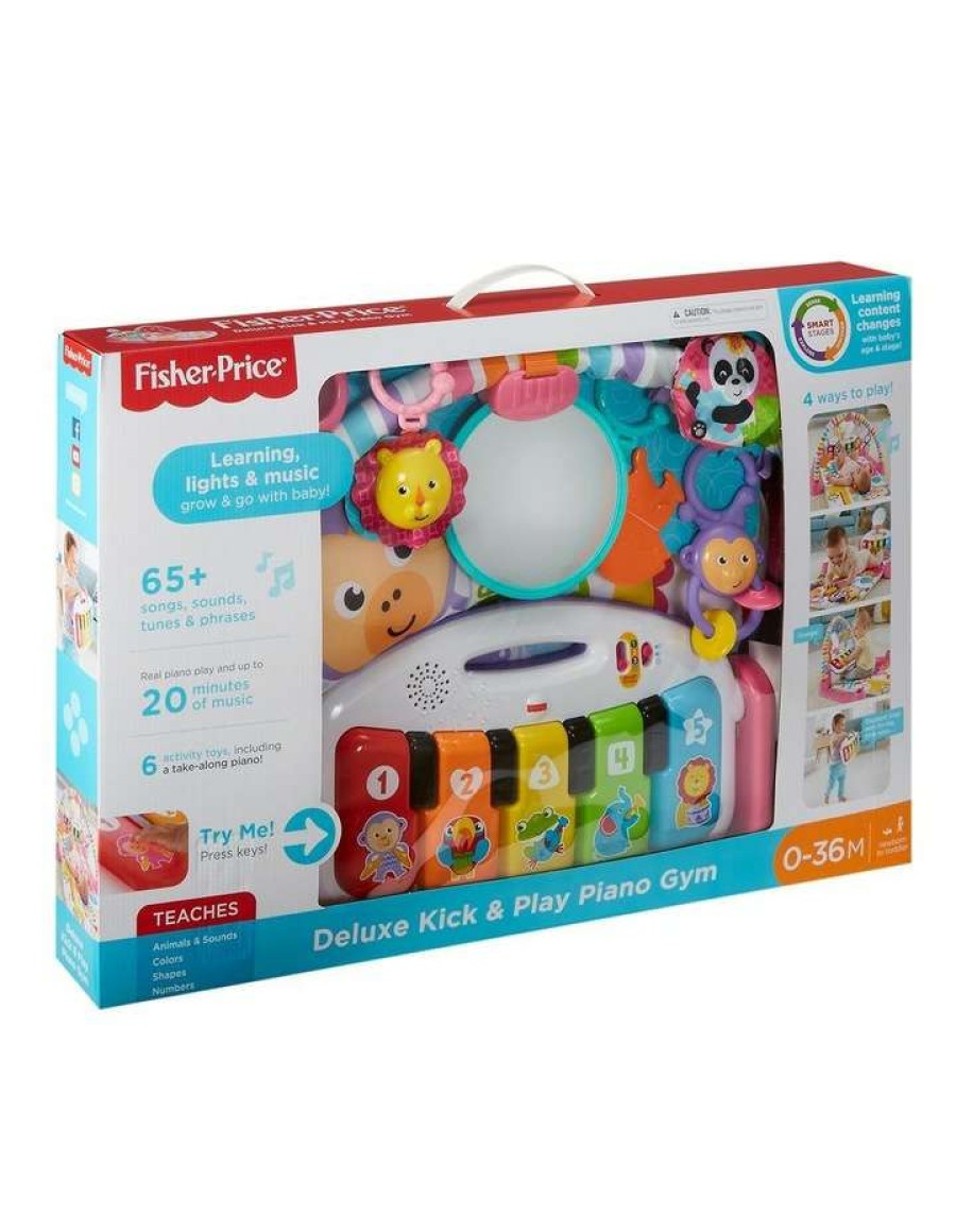 Play & Activity * | Fisher-Price Deluxe Kick N Play Piano Assorted