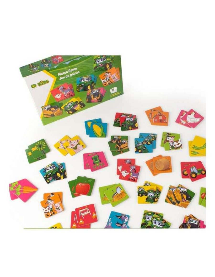 Nursery Toys * | John Deere Kids Match Game Children/Family Interactive Memory Card Game 54Piece 3Years