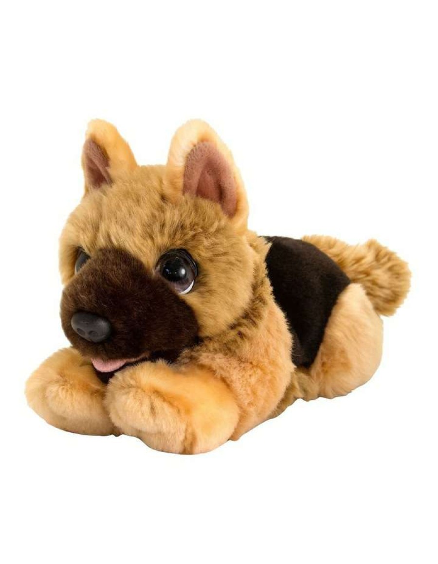 Soft & Plush Toys * | Korimco Cuddle Pup Alsatian 32Cm Plush Toy Brown/Black