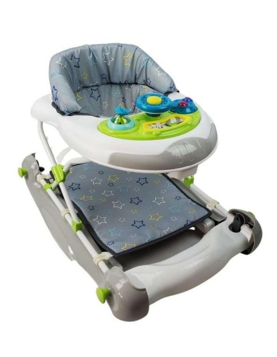 Play & Activity * | Aussie Baby Bright Stars 2-In-1 Baby Walker Rocker Multicolour