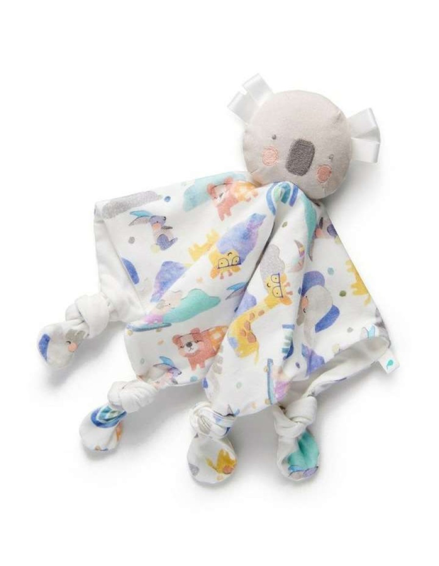 Nursery Toys * | Little Green & Co Jersey Comforter Friend Multi Koala