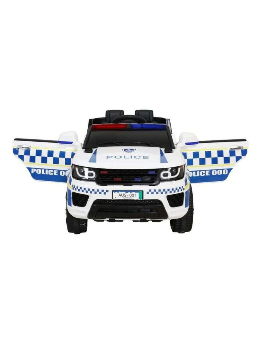 Vehicles * | Rigo Kids Ride On Patrol Police Car White