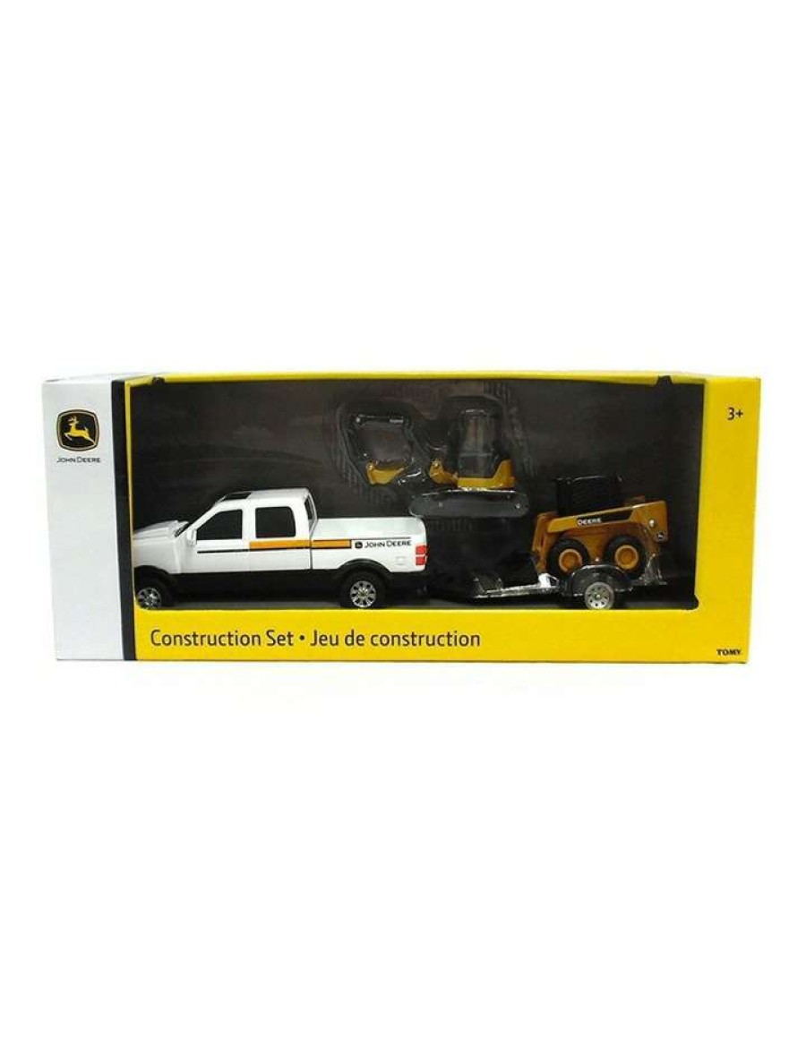 Nursery Toys * | John Deere Construction Vehicle Set Trailer/Pickup/Mini Trucks Toys Kids 20Cm