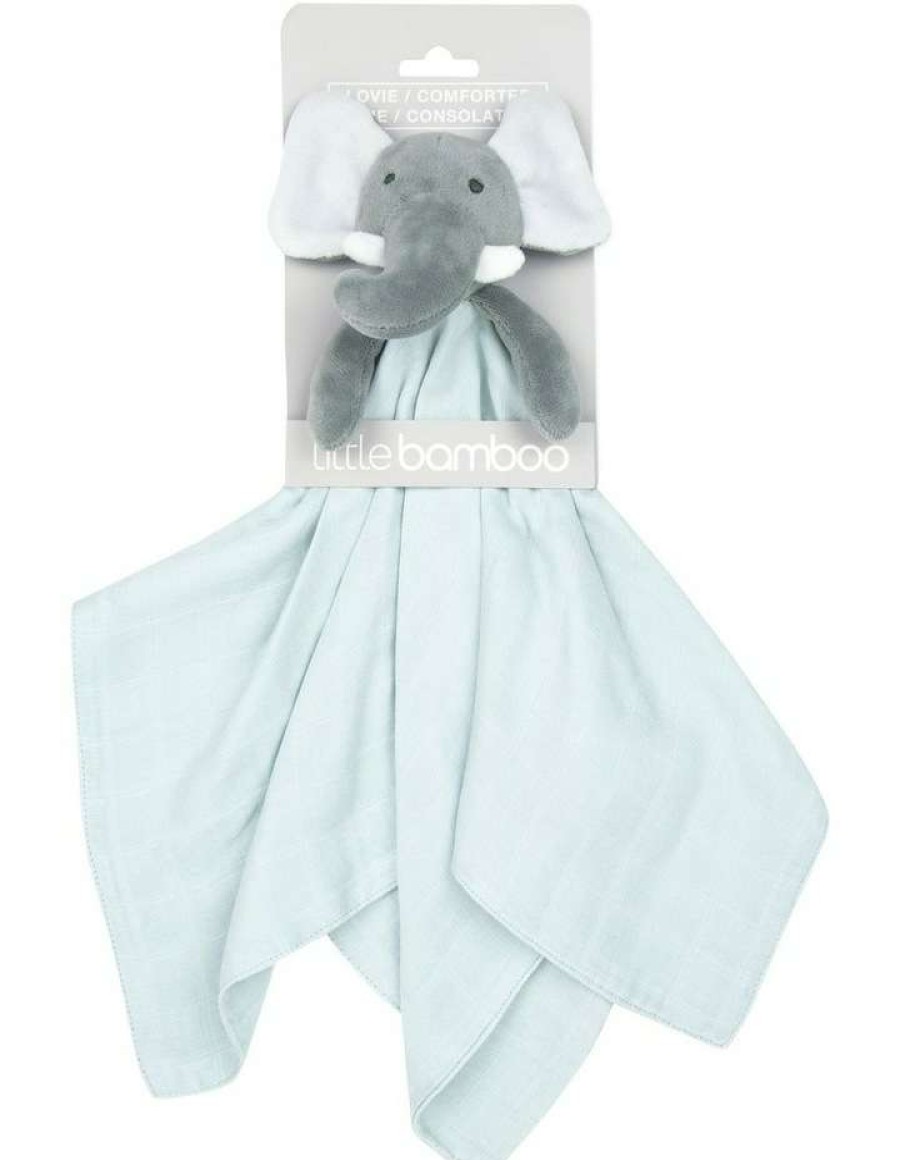 Nursery Gifts * | Little Bamboo Erin The Elephant Lovie/Comforter In Whisper