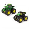 Nursery Toys * | John Deere Monster Treads Die-Cast Play/Toys 3Years Kids Tractor/Truck 2Piece 15Cm Green