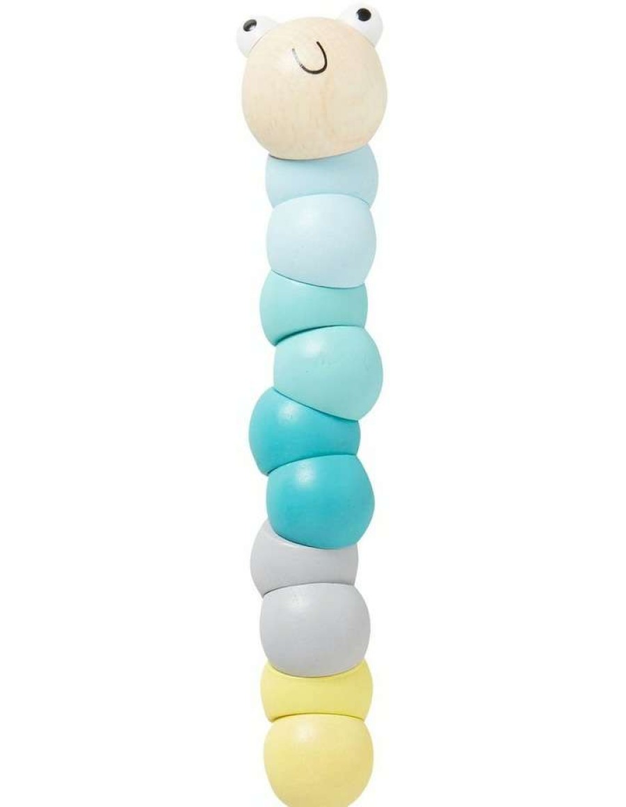 Soft Toys & Rattles * | Seed Heritage Pastel Multi Coloured Worm No Colour