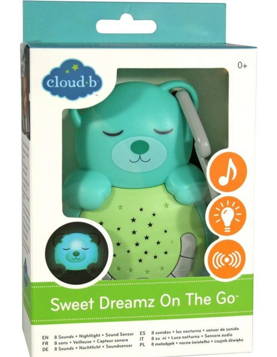 Nursery Gifts * | Cloud B Sweet Dreamz On The Go Sleep Sensor Sound & Night Light Bear