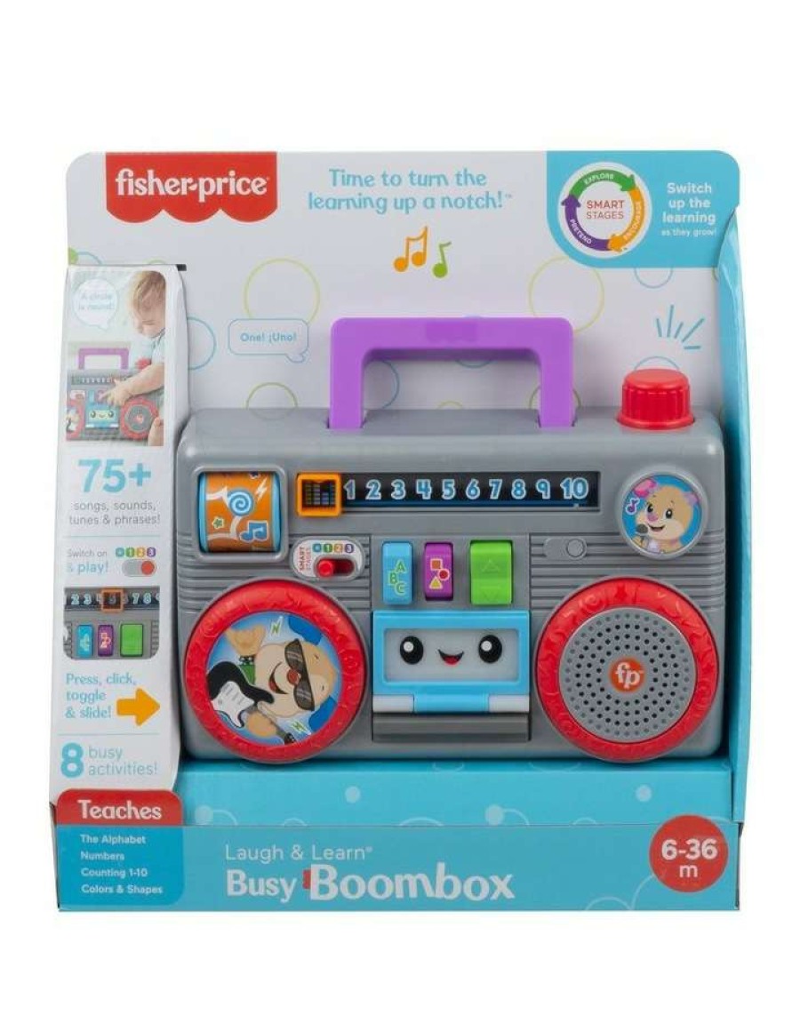 Interactive Learning * | Fisher-Price Laugh & Learn Busy Boombox Assorted