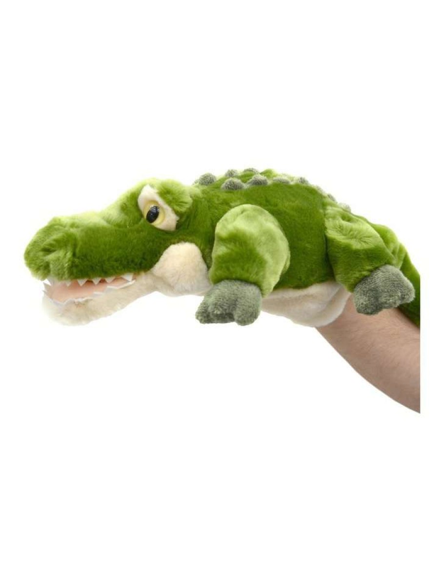 Soft & Plush Toys * | Korimco Crocodile Body Puppet 32Cm Green