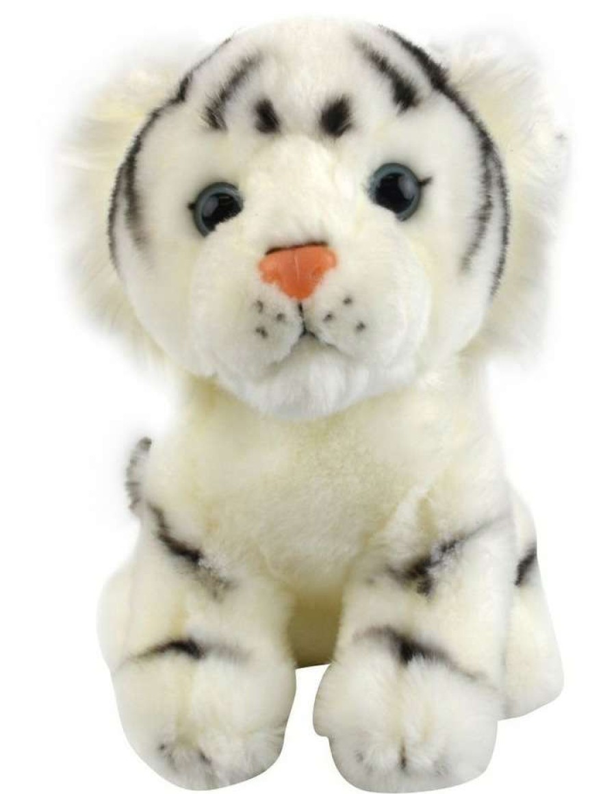 Soft & Plush Toys * | Korimco Lil Friends Tiger 18Cm Plush Toy White