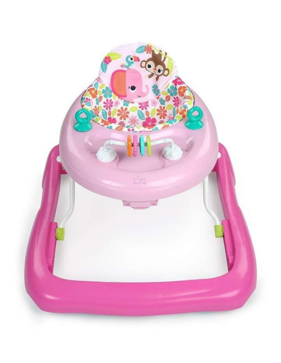 Play & Activity * | Bright Starts 70Cm Pink Floral Friends Walker Play Sound/Light Forbaby/Toddler