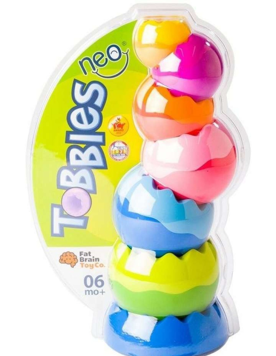 Nursery Toys * | Fat Brain Toy Co. Tobbles Neo 6M-4Y For Baby/Kids/Bpa Free Stackable/Stacking Toy