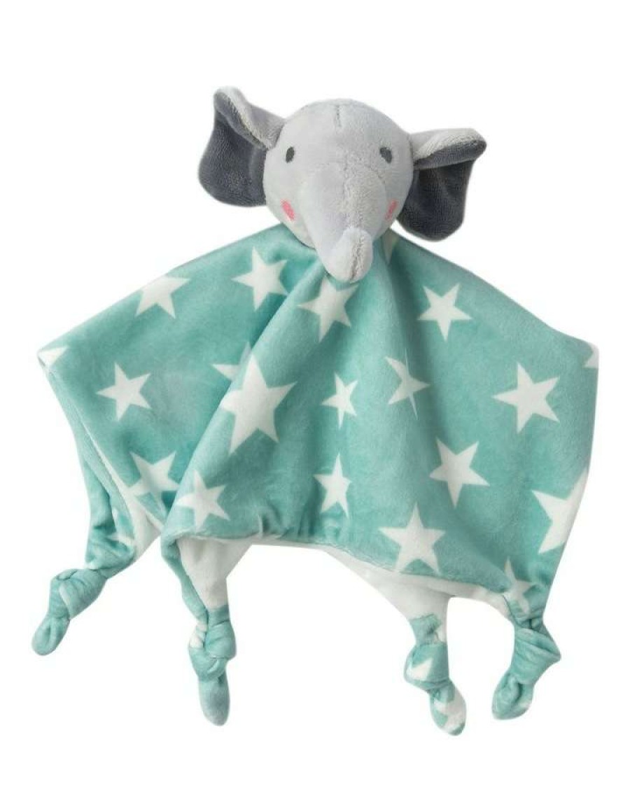 Nursery Gifts * | The Little Linen Company Elephant Star Lovie/Comforter In Green