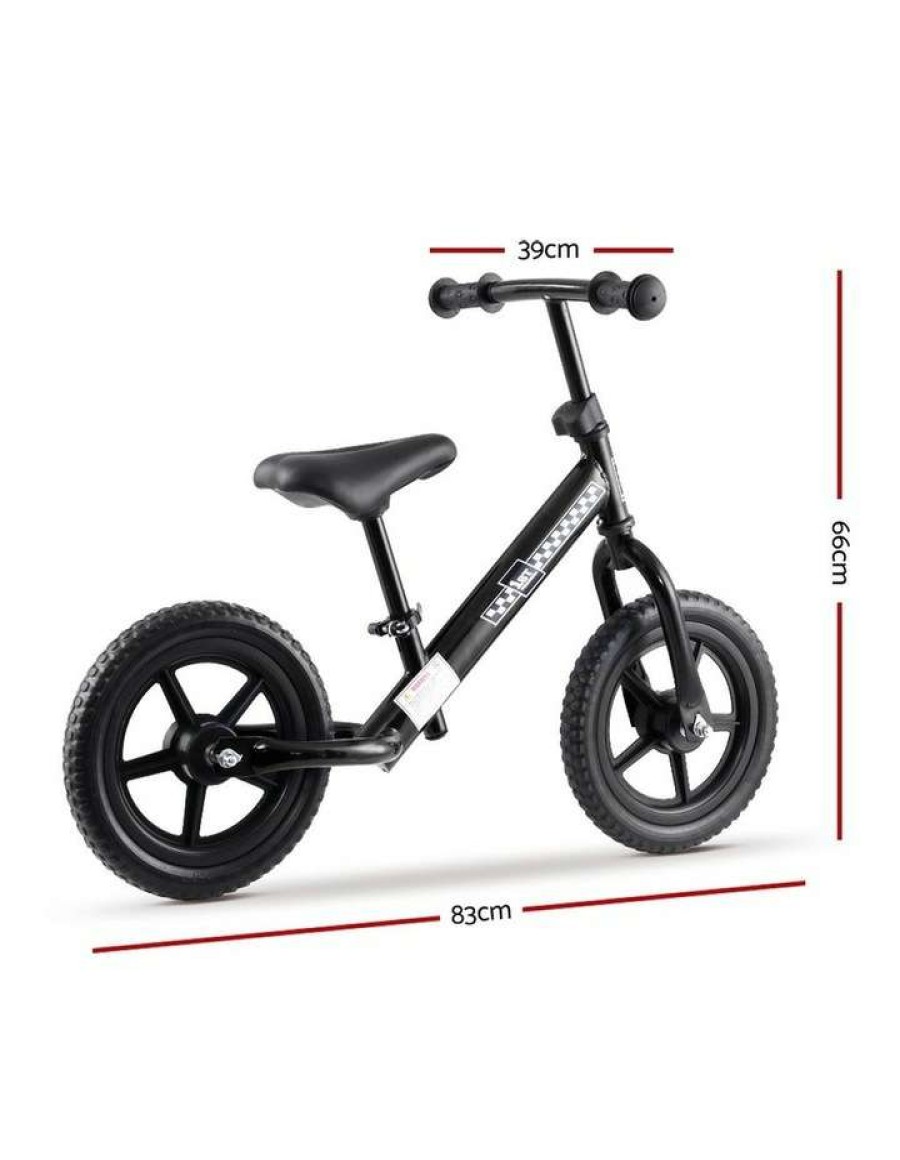 Vehicles * | My Plaza Rigo Kids Balance Bike Ride On Toys Push Bicycle Wheels Toddler Baby 12 Bikes Black