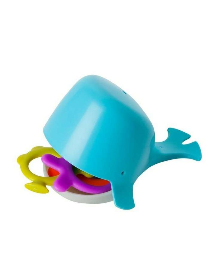 Nursery Toys * | Boon Chomp Hungry Whale Bath Toy 4-Piece Set Blue