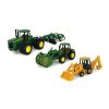 Nursery Toys * | John Deere Deluxe Value Set Loader/Tractor/Backhoe/Farm/Toys/Kids Play/Fun 20Cm