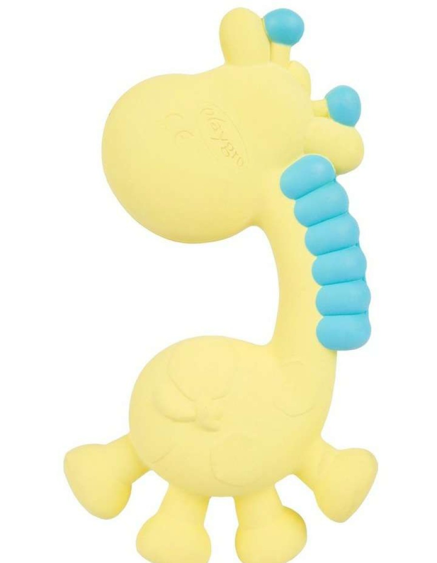 Soft & Plush Toys * | Playgro Squeak And Soothe Natural Teether Assorted