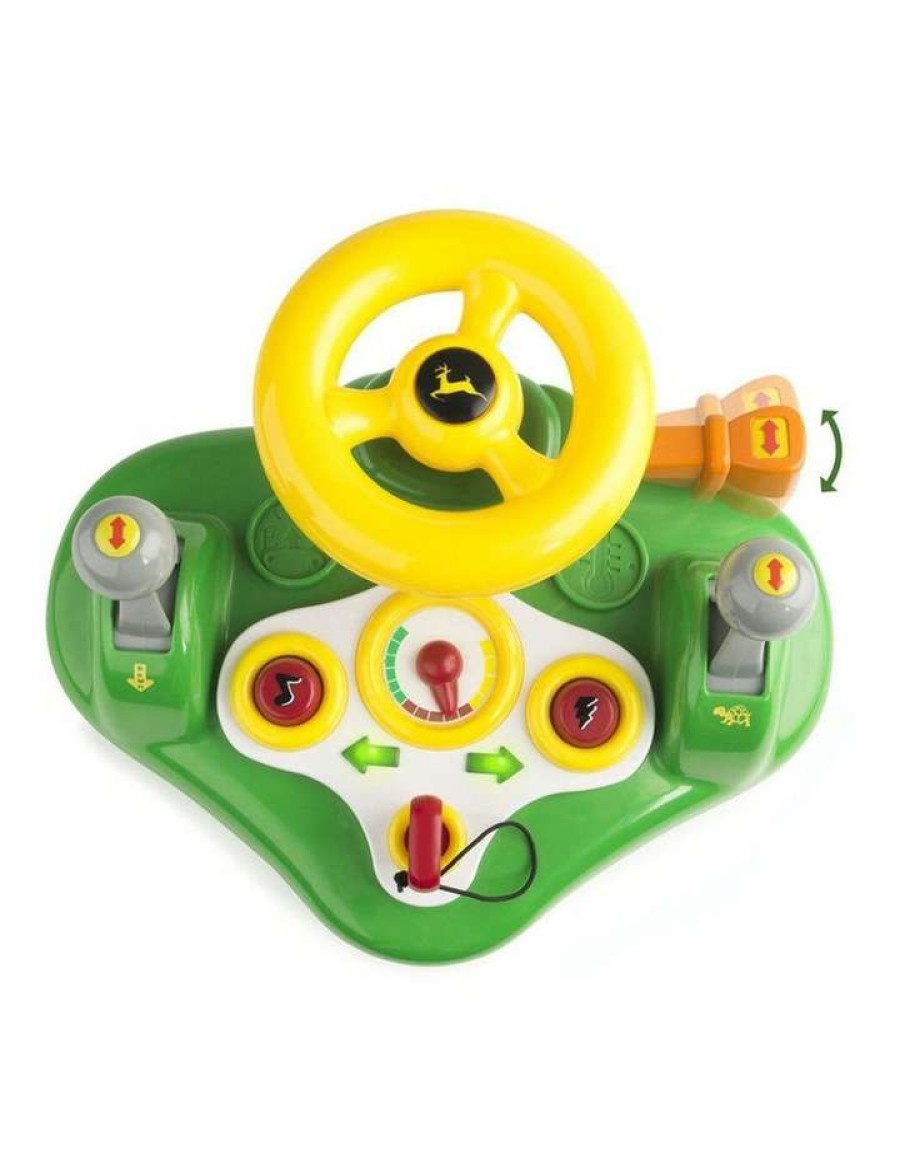 Nursery Toys * | John Deere Busy Car Driver Driving Steering Wheel Lights On Sounds Toy Kids/Ride