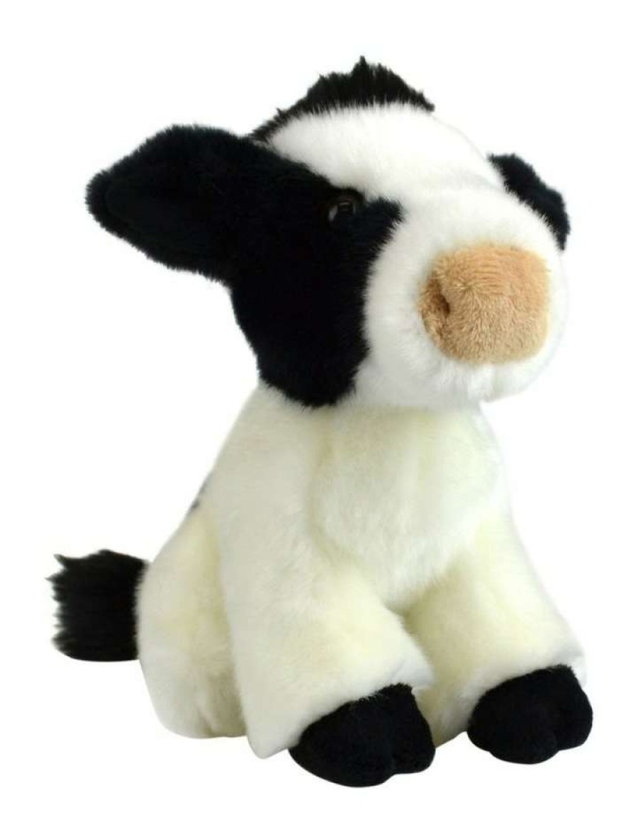 Soft & Plush Toys * | Korimco Lil Friends Cow 18Cm White/Black